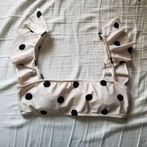 Polka dot bikini top